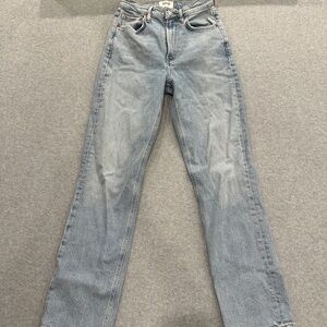 Agolde Light Blue Straight Leg Jeans